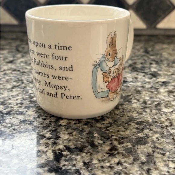 Vintage Collectible Wedgwood Peter Rabbit mug and bowl set; Made In England - Picture 5 of 6